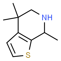 Thieno[2,3-c]pyridine, 4,5,6,7-tetrahydro-4,4,7-trimethyl- (9CI)结构式