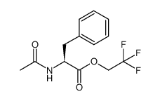 2,2,2-trifluoroethyl acetyl-L-phenylalaninate Structure