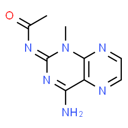 Acetamide, N-(4-amino-1-methyl-2(1H)-pteridinylidene)- (9CI)结构式