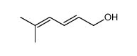 (2E)-5-methyl-2,4-hexadien-1-ol结构式