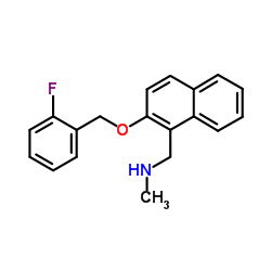 1-{2-[(2-Fluorobenzyl)oxy]-1-naphthyl}-N-methylmethanamine结构式