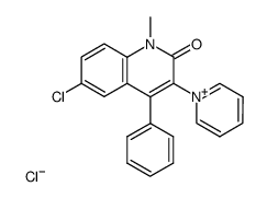 1-(6-chloro-1-methyl-2-oxo-4-phenyl-1,2-dihydroquinolin-3-yl)pyridin-1-ium chloride Structure