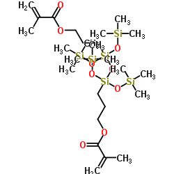 1,3-BIS(3-(METHACRYLOXY)PROPYL)-1,1,3,3-TETRAKIS(TRIMETHYLSILOXY)DISILOXANE structure