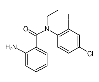 2-amino-N-(4-chloro-2-iodophenyl)-N-ethylbenzamide Structure