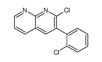 2-chloro-3-(2-chlorophenyl)-1,8-naphthyridine结构式