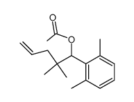 1-(2,6-dimethylphenyl)-1-acetoxy-2,2-dimethylpent-4-ene Structure