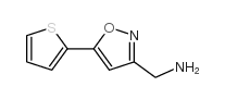 (5-噻吩-2-基异噁唑-3-基)甲胺结构式