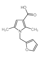 1-(2-FURYLMETHYL)-2,5-DIMETHYL-1H-PYRROLE-3-CARBOXYLIC ACID structure