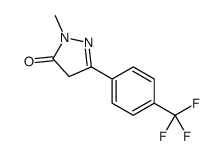 2,4-DIHYDRO-2-METHYL-5-[4-(TRIFLUOROMETHYL)PHENYL]-3H-PYRAZOL-3-ONE结构式