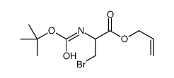 L-N-T-BOC-2-BROMOMETHYL GLYCINE ALLYL ESTER Structure