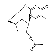 (6R,7R,9S)-3-methyl-2-oxo-7,8,9,10-tetrahydro-2H,6H-6,9-methanopyrimido[2,1-b][1,3]oxazocin-7-yl acetate Structure