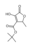 4-((tert-butyloxy)carbonyl)-3-hydroxy-5-methyl-2,5-dihydrofuran-2-one结构式