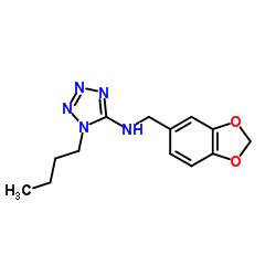 N-(1,3-Benzodioxol-5-ylmethyl)-1-butyl-1H-tetrazol-5-amine picture