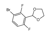 2-(3-bromo-2,6-difluorophenyl)-1,3-dioxolane Structure