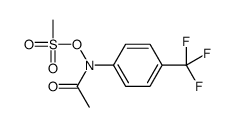 [N-acetyl-4-(trifluoromethyl)anilino] methanesulfonate结构式