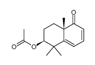 6β-Acetoxy-5,5,8aβ-trimethyl-5,6,7,8-tetrahydronaphthalen-1(8aH)-one Structure