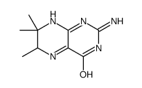 2-amino-6,7,7-trimethyl-1,6-dihydropteridin-4-one Structure