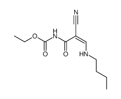 (Z)-ethyl [2-cyano-3-(n-butylamino)acryloyl]carbamate Structure