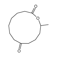 13-methyl-oxacyclotridecane-2,9-dione结构式