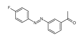 1-[3-(4-Fluoro-phenylazo)-phenyl]-ethanone Structure