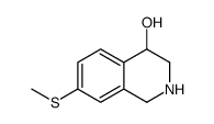 7-methylsulfanyl-1,2,3,4-tetrahydroisoquinolin-4-ol结构式