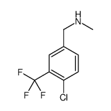 1-[4-chloro-3-(trifluoromethyl)phenyl]-N-methylmethanamine Structure