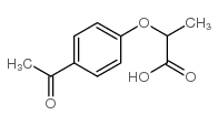 2-(4-acetylphenoxy)propanoic acid structure