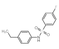 Benzenesulfonamide,N-(4-ethylphenyl)-4-fluoro-结构式