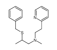 2-benzylsulfanyl-N-methyl-N-(2-pyridin-2-ylethyl)propan-1-amine Structure