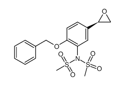 N-{2-(benzyloxy)-5-[(2R)-oxiran-2-yl]phenyl}-N-(methylsulfonyl)methanesulfonamide Structure