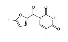 1-(5-Methyl-2-furoyl)thymine Structure