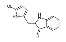 (2E)-2-[(5-chloro-1H-pyrrol-2-yl)methylidene]-1H-indol-3-one Structure