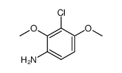 3-chloro-2,4-dimethoxy-aniline结构式