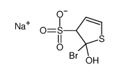 sodium 2-bromo-alpha-hydroxythiophene-3-sulphonate结构式