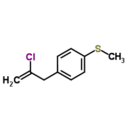 4-(2-Chloroprop-2-en-1-yl)phenyl methyl sulfide结构式