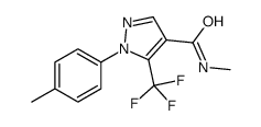 N-methyl-1-(4-methylphenyl)-5-(trifluoromethyl)pyrazole-4-carboxamide结构式