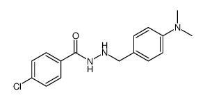 4-chloro-N'-[[4-(dimethylamino)phenyl]methyl]benzohydrazide Structure