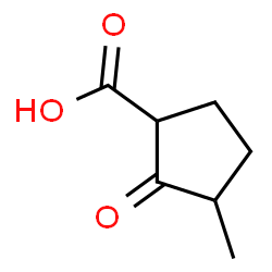 Cyclopentanecarboxylic acid, 3-methyl-2-oxo- (6CI)结构式