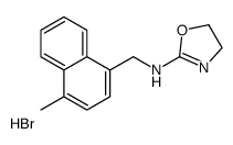 N-[(4-methylnaphthalen-1-yl)methyl]-4,5-dihydro-1,3-oxazol-2-amine,hydrobromide Structure