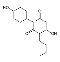 5-Butyl-1-(4-hydroxycyclohexyl)barbituric acid结构式