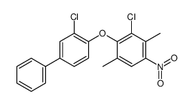 3-chloro-2-(2-chloro-4-phenylphenoxy)-1,4-dimethyl-5-nitrobenzene Structure