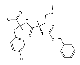 N-(N-benzyloxycarbonyl-L-methionyl)-L-tyrosine Structure