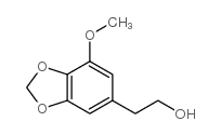 2-(7-甲氧基-苯并[1,3]二氧代-5-基)-乙醇结构式