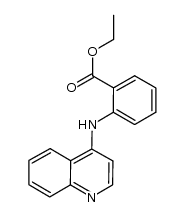 ethyl 2-(quinolin-4-ylamino)benzoate结构式