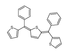 2,5-bis[phenyl(thiophen-2-yl)methylidene]thiophene结构式