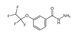 Benzhydrazide, 3-(1,1,2,2-tetrafluoroethoxy)- structure