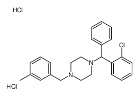 1-[(2-chlorophenyl)-phenylmethyl]-4-[(3-methylphenyl)methyl]piperazine,dihydrochloride结构式