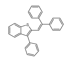 2-(2,2-diphenylvinyl)-3-phenylbenzo[b]thiophene Structure