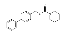 1-[1,1'-Biphenyl]-4-ylethenyl Ester 1-Piperidinecarboxylic Acid structure