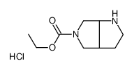 5-ETHOXYCARBONYL-1H-HEXAHYDROPYRROLO[3,4-B]PYRROLE HYDROCHLORIDE Structure